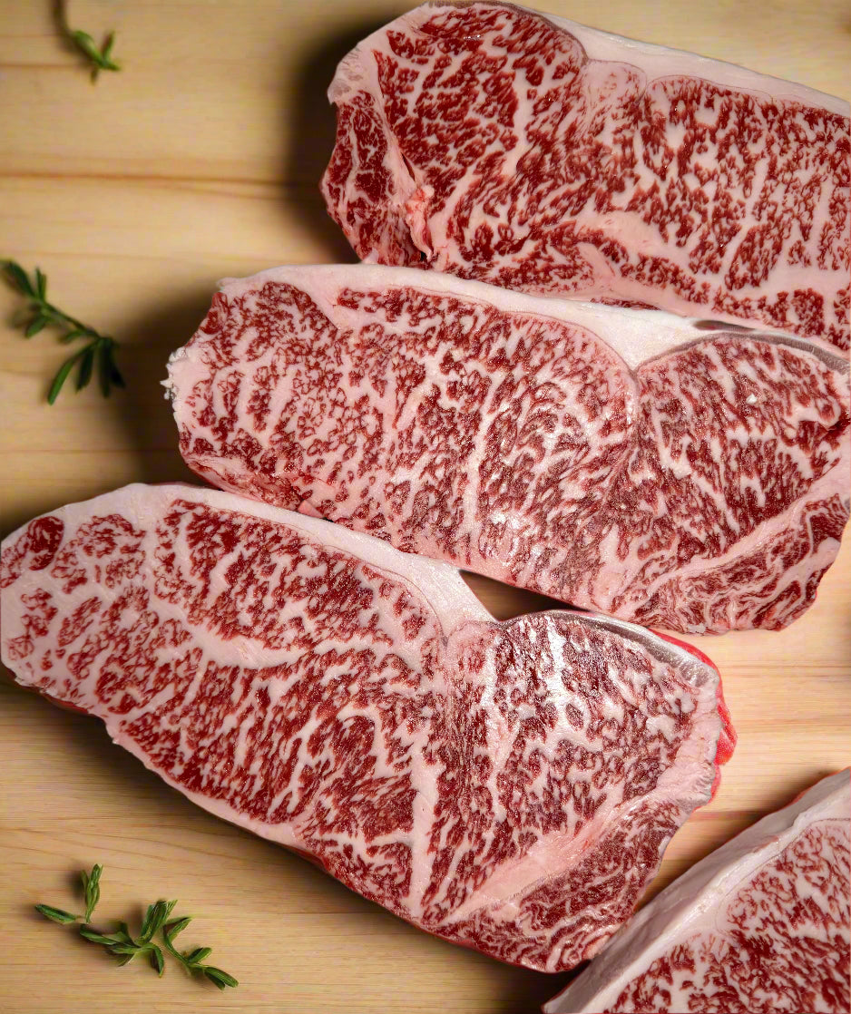 A4 Satsuma NY Strip — BMS 6-8 Japanese A4 Wagyu, Kagoshima Prefecture