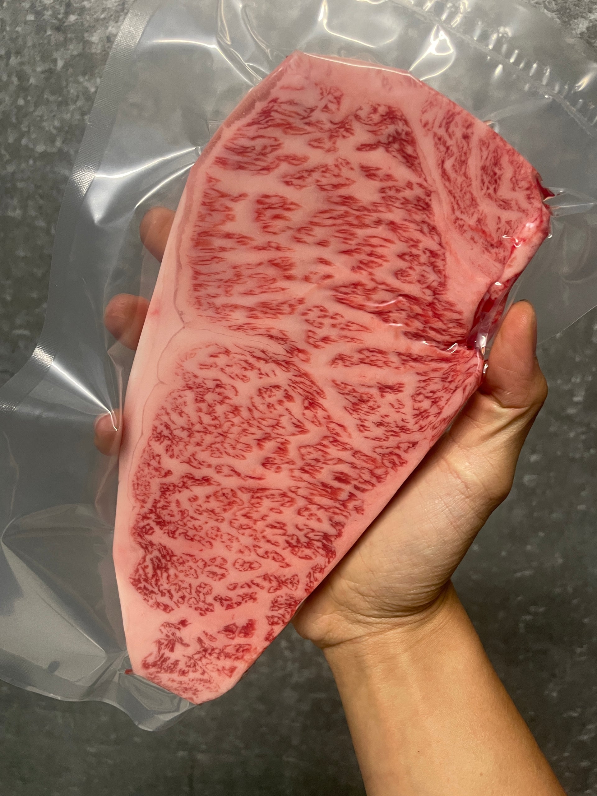 A5 Kobe Usunaga NY Strip — BMS 8-12 Japanese A5 Wagyu, Hyogo Prefecture (Kobe Beef)