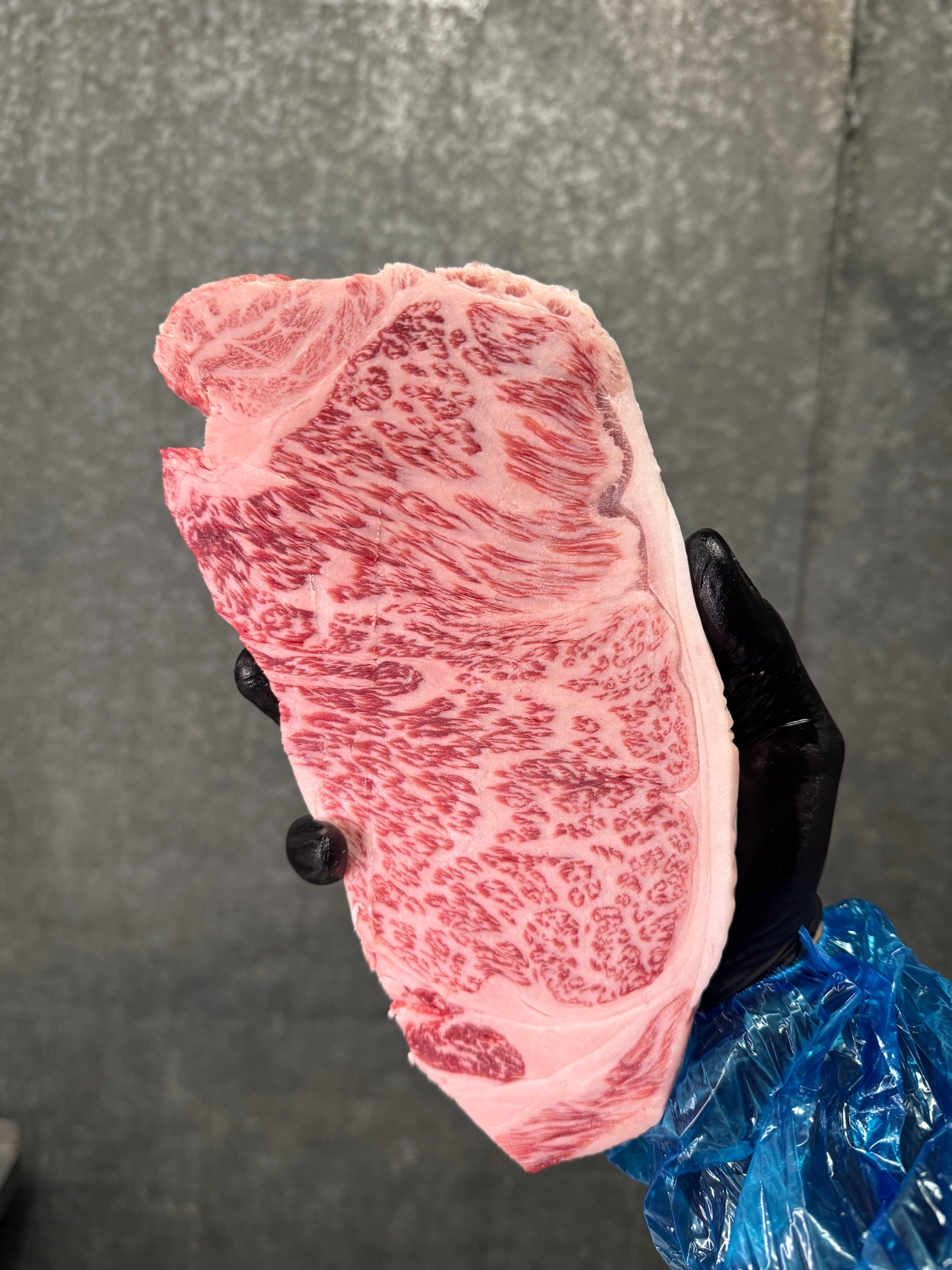A5 Matsusaka NY Strip — BMS 11-12 Japanese A5 Wagyu, Mie Prefecture (Matsusaka / Matsuzaka beef)