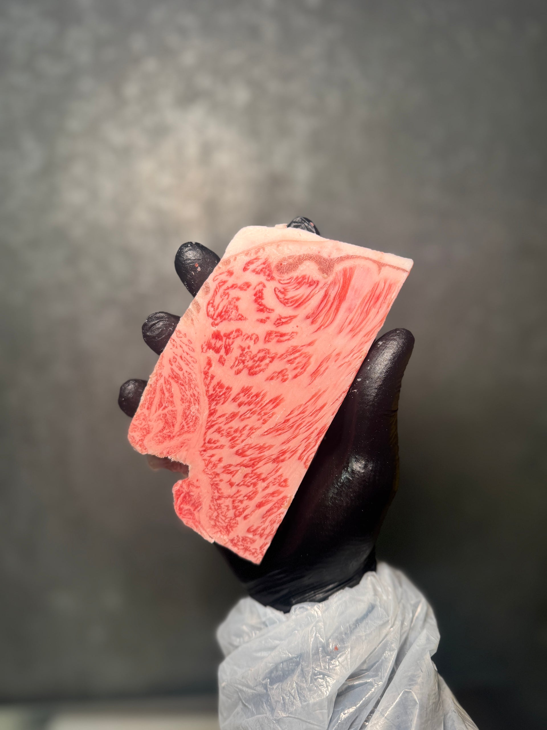 A5 Nakayama NY Strip — BMS 8-12 Japanese A5 Wagyu — marbling detail
