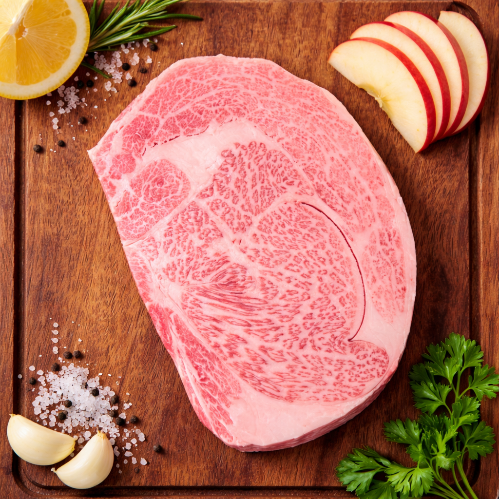 A5 Shinshu Apple-Fed Ribeye — BMS 10-12 Japanese A5 Wagyu, Nagano Prefecture (apple-fed Shinshu-gyu)