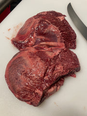 Australian Wagyu F1 Beef Cheeks — BMS 8/9 Australian Wagyu Gold Label — cooked and sliced