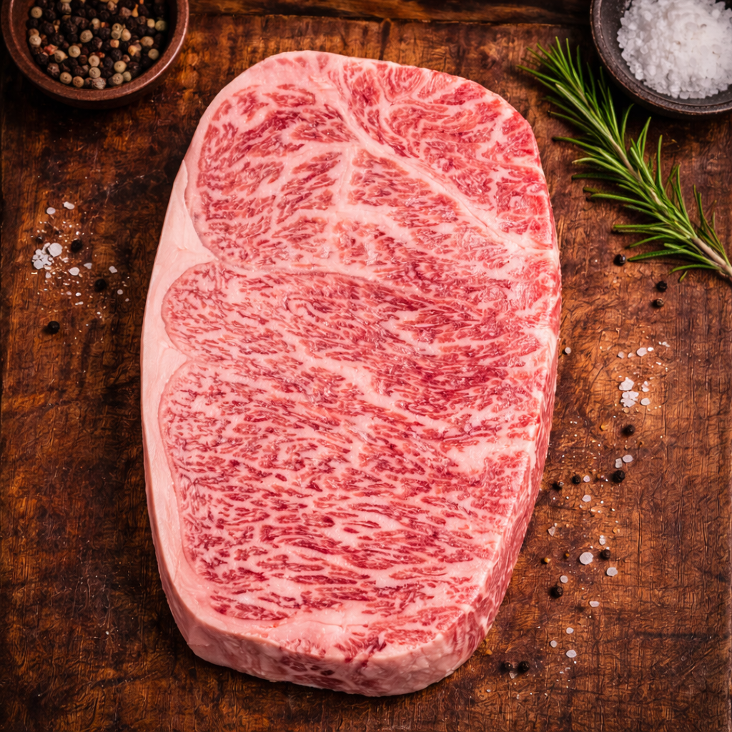 Australian Wagyu NY Strip Blue — BMS 4/5 Australian Wagyu Blue Label
