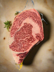 Australian Wagyu Ribeye Gold — BMS 8/9 Australian Wagyu Gold Label — marbling detail