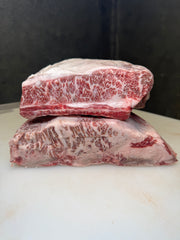 Australian Wagyu Short Rib Gold — BMS 8/9 Australian Wagyu Gold Label — marbling detail