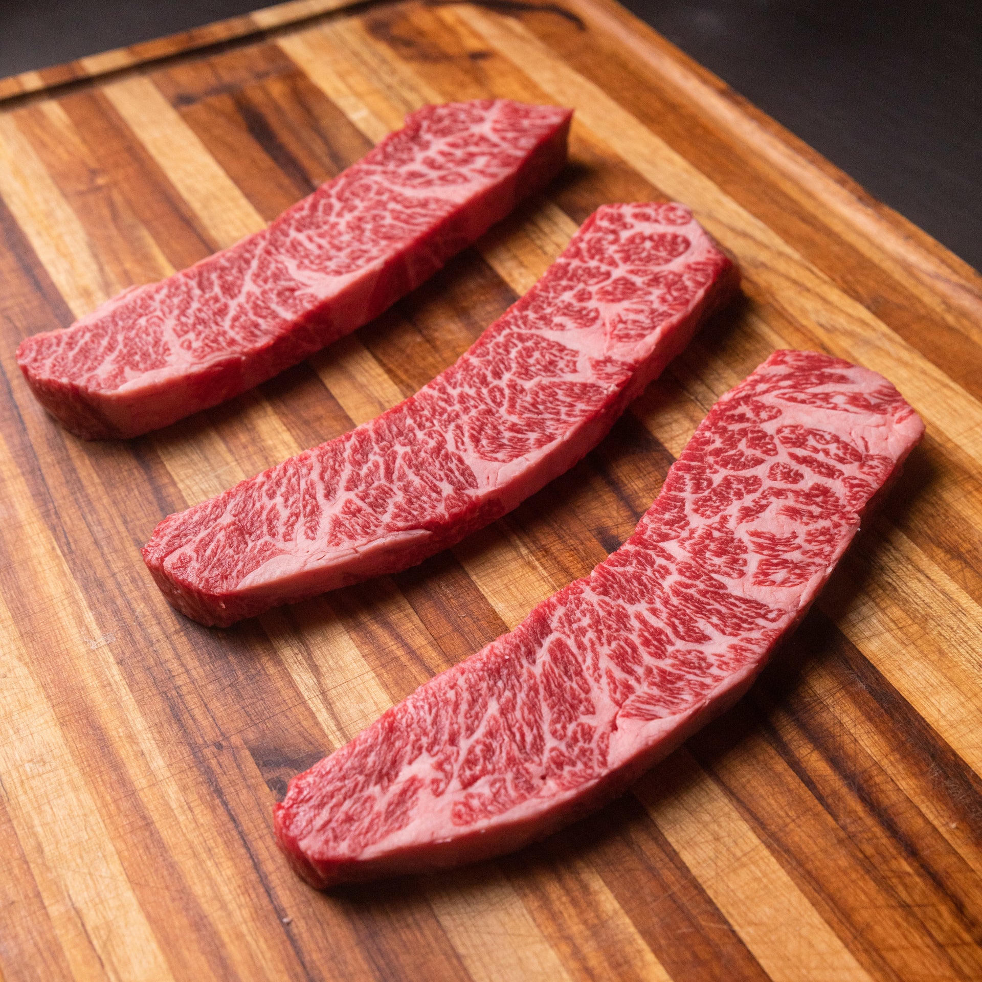 Australian Wagyu Zabuton (Denver) Silver — BMS 6/7 Australian Wagyu Silver Label — cooked and sliced