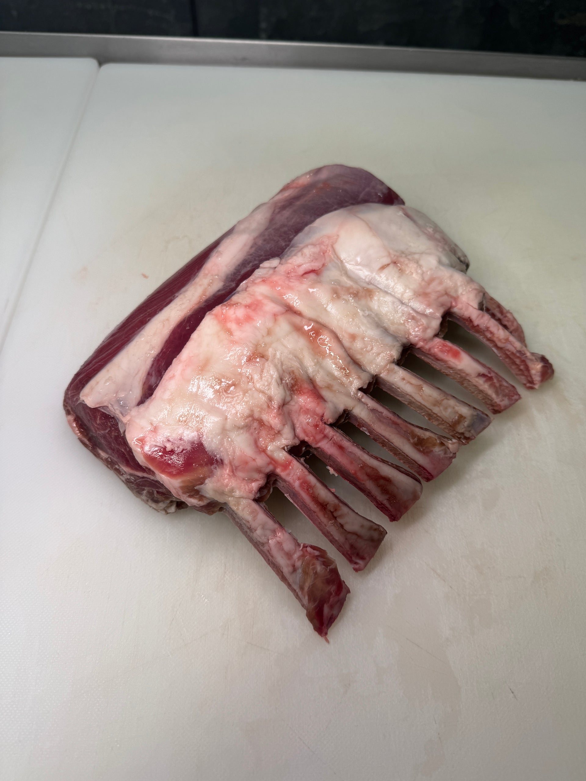 Australian White Lamb Rack — Australian Wagyu — marbling detail