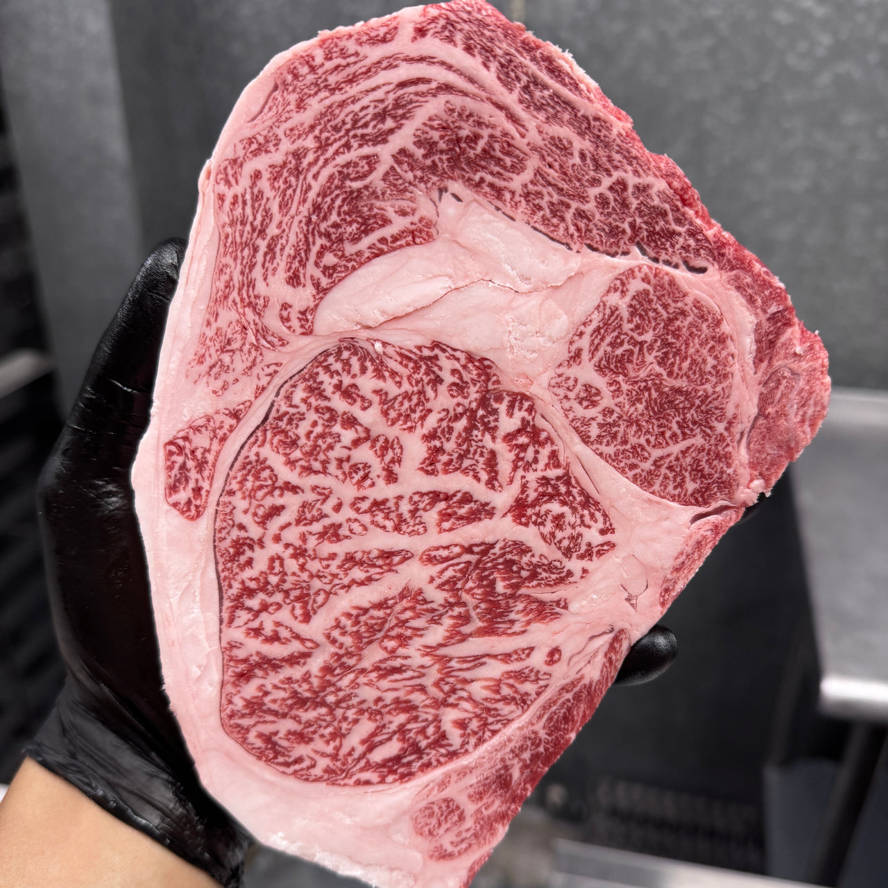 F1 Namiki Ribeye — Japanese Wagyu cross, A3 BMS 6-7 marbling, Kaneko Farm, Aomori Prefecture