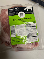 Iberico Secreto (Pork Shoulder) — Spanish Iberico de Bellota — cooked and sliced