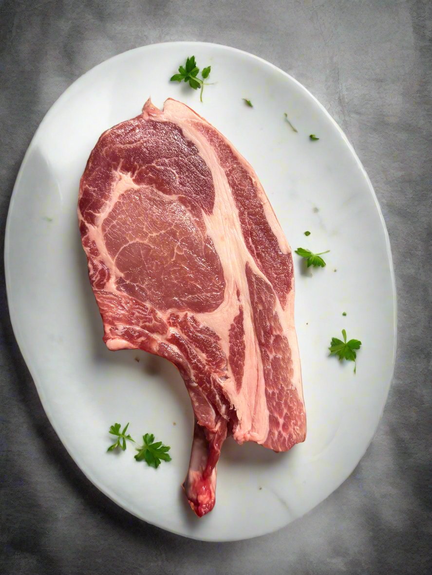 Kurobota Berkshire Pork Loin Chop — Berkshire heritage pork