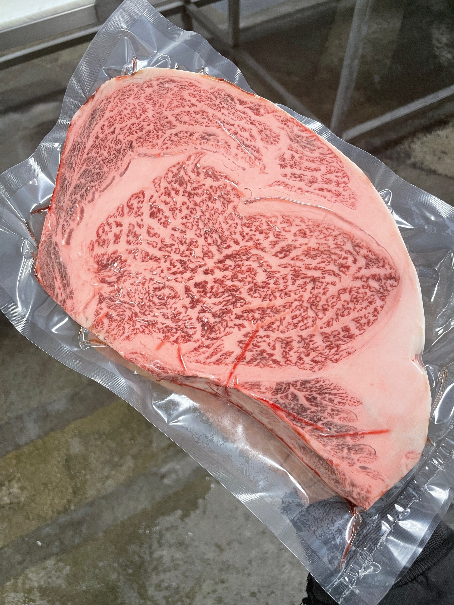 A5 Sendai Wagyu ribeye, dense marbling — single-origin from Kawaguchi Farm