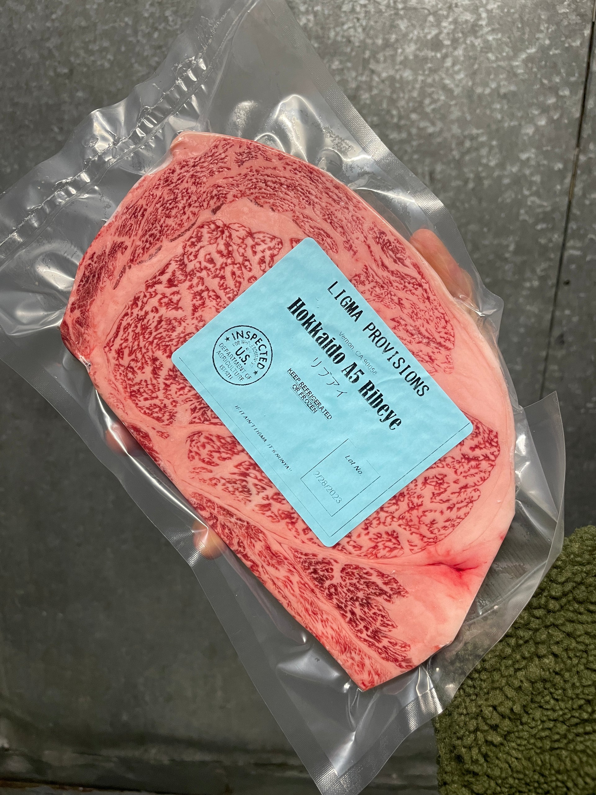 A5 Hokkaido Ribeye — BMS 8-12 Japanese A5 Wagyu, Hokkaido — additional view