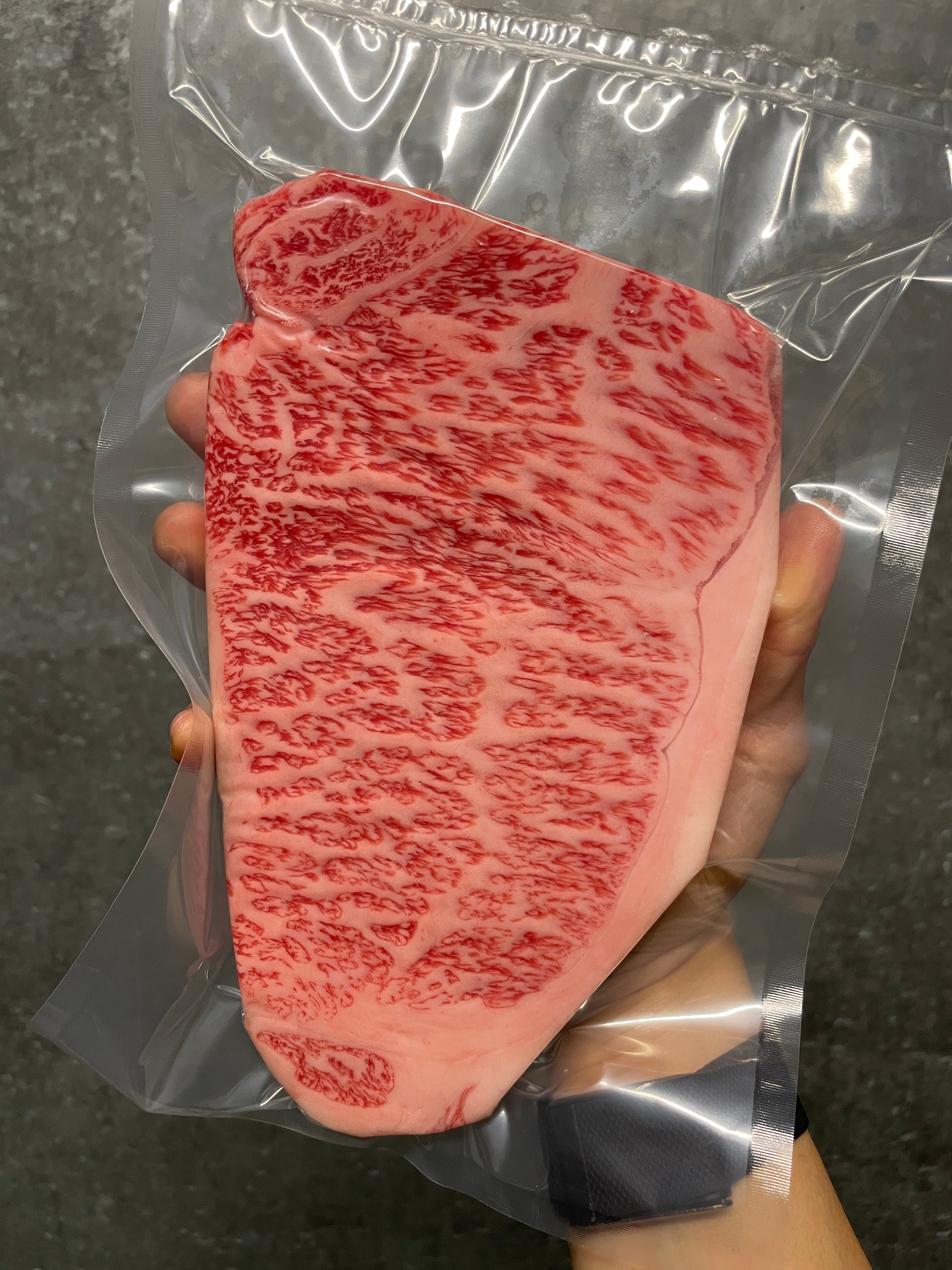 A5 Miyazaki NY Strip — BMS 8-12 Japanese A5 Wagyu, Miyazaki Prefecture — additional view