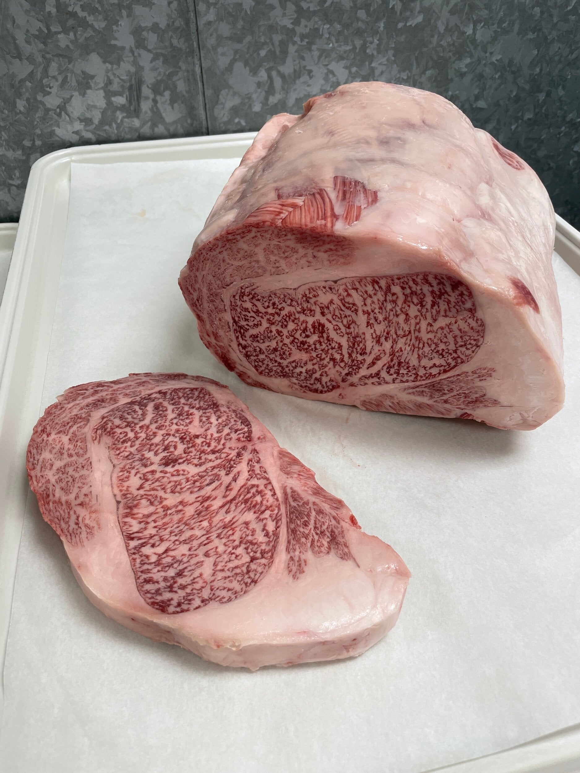 A5 Miyazaki Ribeye — BMS 8-12 Japanese A5 Wagyu, Miyazaki Prefecture — additional view