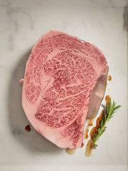A5 Miyazaki Ribeye — BMS 8-12 Japanese A5 Wagyu, Miyazaki Prefecture — marbling detail
