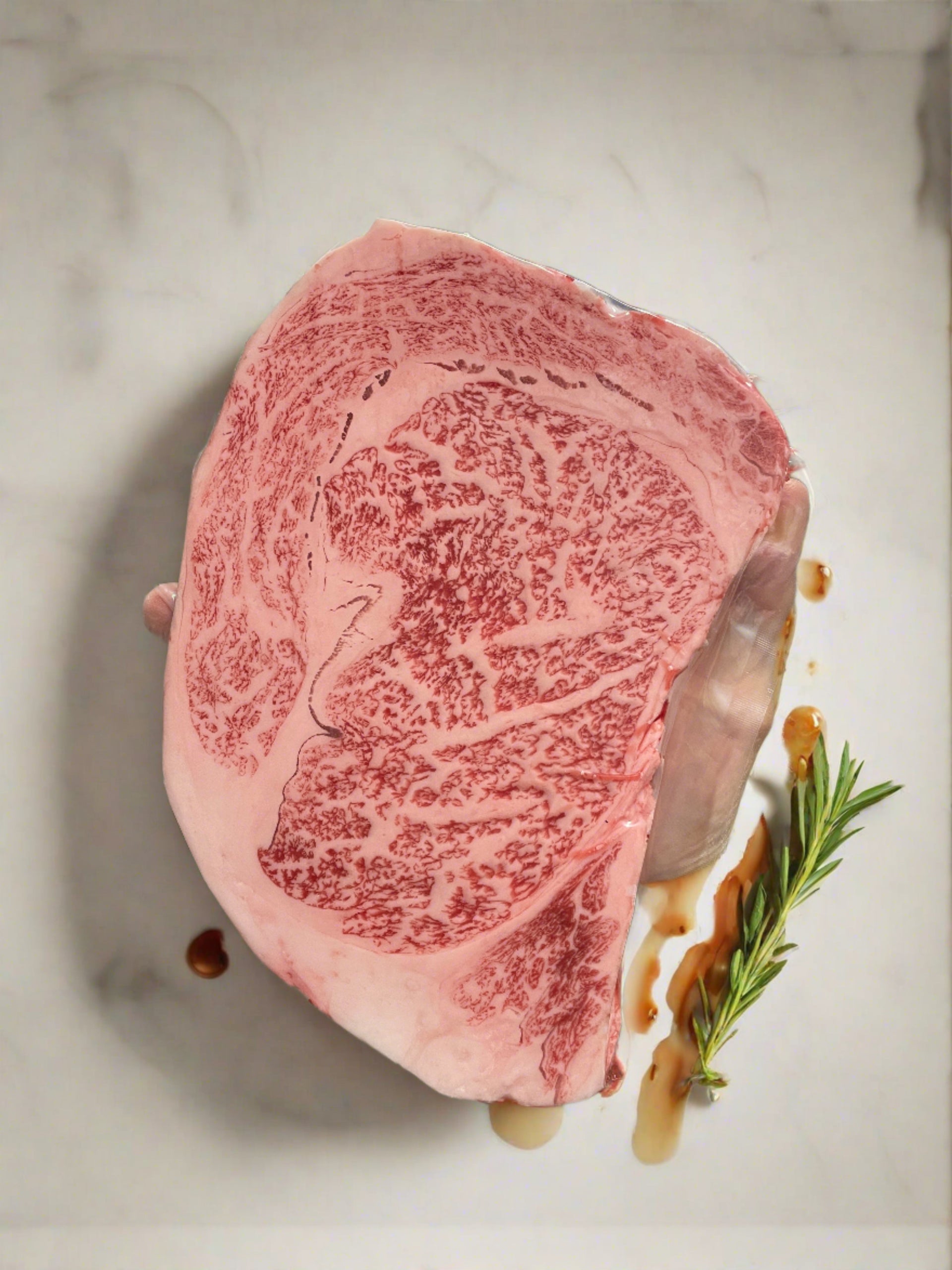 A5 Miyazaki Ribeye — BMS 8-12 Japanese A5 Wagyu, Miyazaki Prefecture — marbling detail