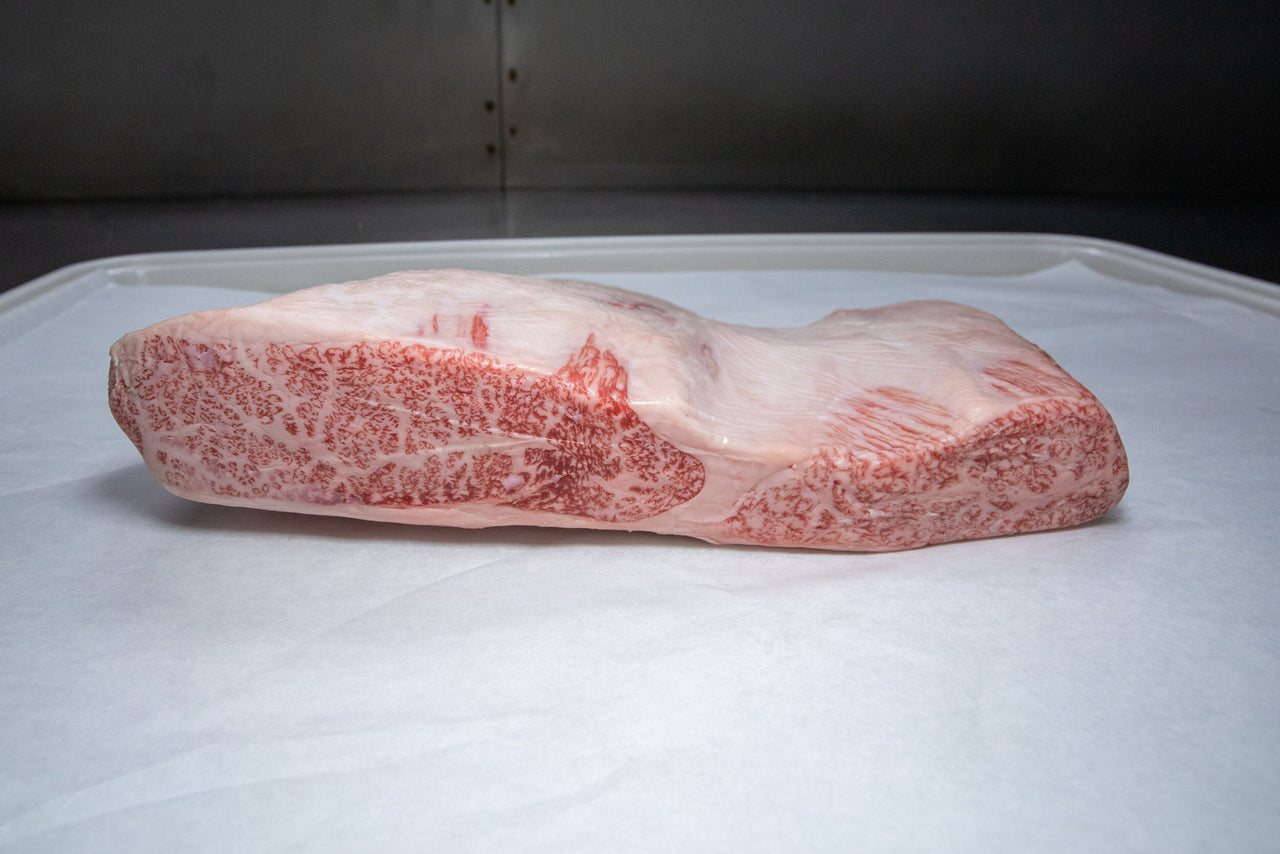 A5 Ribeye Cap — BMS 8-12 Japanese A5 Wagyu — marbling detail