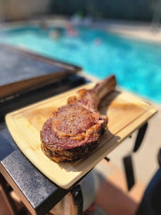 Australian Wagyu Tomahawk Gold — BMS 8/9 Australian Wagyu Gold Label — marbling detail