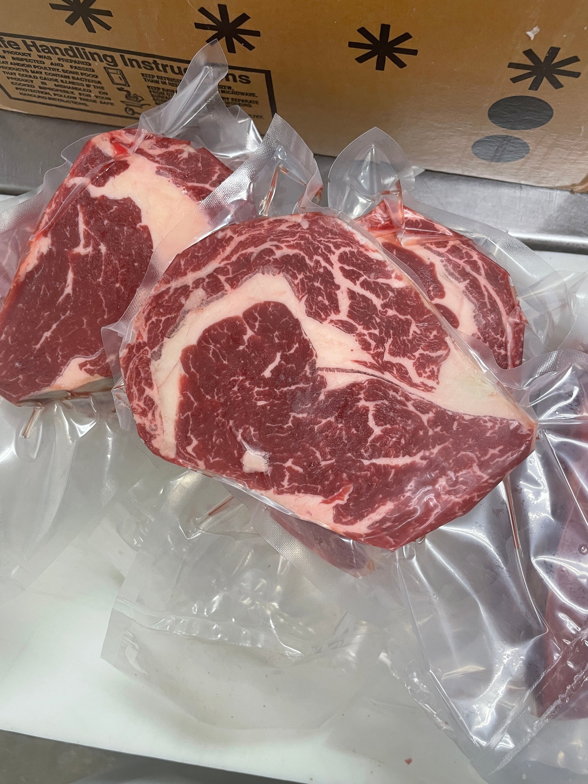 New Zealand Grass Fed Ribeye — New Zealand grass-fed beef — cooked and sliced